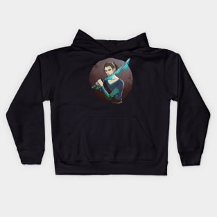 Cyan Sword Kids Hoodie